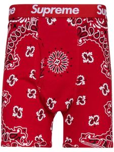 Supreme x Hanes boxer à motif cachemire - Rouge