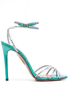 Aquazzura sandales Dance à ornements en cristal 105 mm - Vert