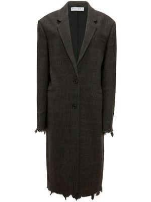 JW Anderson manteau à carreaux - Noir