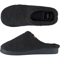 Instapper slippers/pantoffels Teddy wol - antraciet - maat 43-44 - Volwassenen