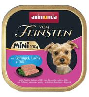 ANIMONDA Vom Feinsten Adult Mini Poultry, salmon and dill - nat hondenvoer - 100g