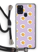 Bacon to my eggs #1: Samsung Galaxy A21s Transparant Hoesje met koord