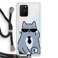 Cool cat: Samsung Galaxy S10 Lite Transparant Hoesje met koord