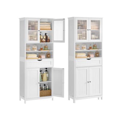 Badkamerkast met ledverlichting en verstelbare opbergruimte, zonder LED-verlichting