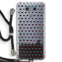 Hartjes: LG G6 Transparant Hoesje met koord