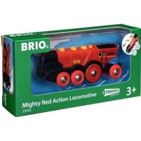 BRIO World - 33592 - Krachtige Red Stack-locomotief - Houten speelgoed