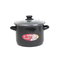 Rvs kookpan/soeppan met glazen deksel 18 cm 3 liter