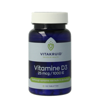 Vitakruid Vitamine D3 25 mcg / 1000 IE 120 Tabletten