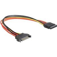 Delock 60131 Verlengkabel Voeding SATA 15-pins male > SATA 15-pins female 30cm - thumbnail