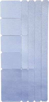 Wowow reflecterende stickerset, zilver