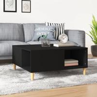 Salontafel 80x80x36,5 cm bewerkt hout zwart