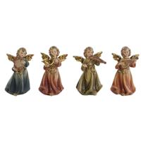 Kerstversiering DKD Home Decor Multicolour Engel 6 x 3,9 x 9,8 cm (4 Stuks)