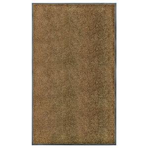 VidaXL Deurmat wasbaar 90x150 cm bruin