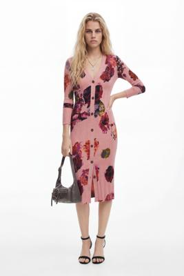 Midi gebreide jurk M. Christian Lacroix - RED - XL Midi gebreide jurk M. Christian Lacroix - RED - XL