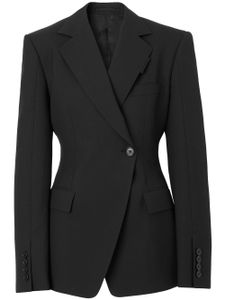 Burberry blazer à simple boutonnage - Noir