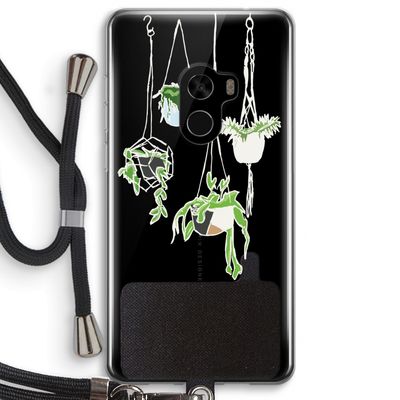 Hang In There: Xiaomi Mi Mix 2 Transparant Hoesje met koord