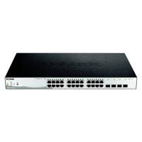 D-Link DGS-1210-28MP/E netwerk-switch Managed L2 Gigabit Ethernet (10/100/1000) Power over Ethernet (PoE) 1U Zwart, Grijs - thumbnail