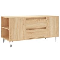 vidaXL Salontafel 102x44,5x50 cm bewerkt hout sonoma eikenkleurig - thumbnail