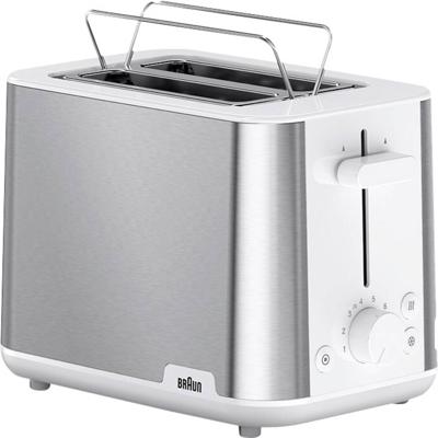 Braun HT 1510 WH Broodrooster BPA-vrij RVS, Wit