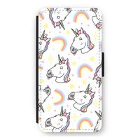 Rainbow Unicorn: iPhone 11 Flip Hoesje