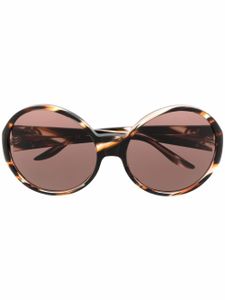 Gucci Eyewear lunettes de soleil à monture ronde - Marron