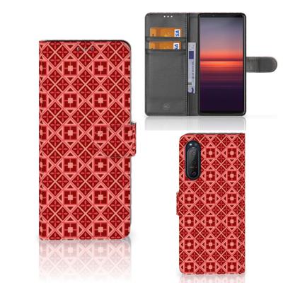 Sony Xperia 5II | Telefoon Hoesje | Batik Rood