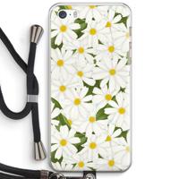 Summer Daisies: iPhone 5 / 5S / SE Transparant Hoesje met koord