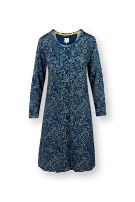 Pip Studio Danai Nachthemd Lange Mouw Daisy Dreams Blauw XL Pip Studio Danai Nachthemd Lange Mouw Daisy Dreams Blauw XL