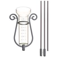 Kunststof regenmeter 25 ml met steel 100 cm - Regenmeters - thumbnail