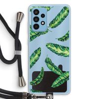 Lange bladeren: Samsung Galaxy A52 Transparant Hoesje met koord