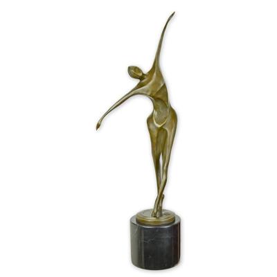 A MODERNIST BRONZE SCULPTURE OF A DANCING MAN