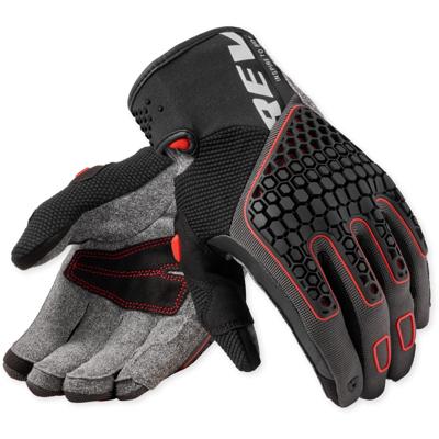REV'IT! Mangrove 2, Motorhandschoenen zomer, Grijs Rood
