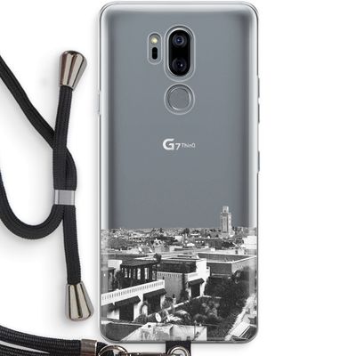 Marrakech Skyline : LG G7 Thinq Transparant Hoesje met koord