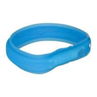 Trixie USB Flash Light Band - M / L - Blauw - 50 cm/ 30 mm