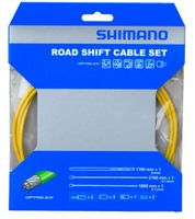 Shimano derailleurkabelset OT SP41 Race 2100 mm geel 4 delig - thumbnail