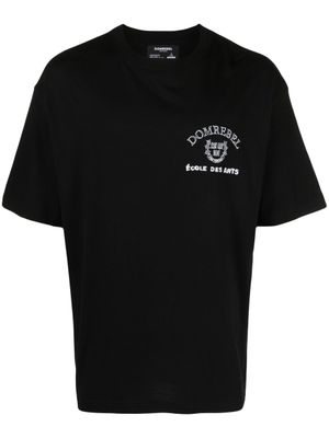 DOMREBEL t-shirt en coton à imprimé graphique - Noir