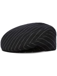 Dolce & Gabbana casquette en laine à fines rayures - Noir