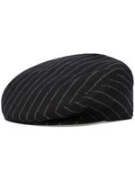 Dolce & Gabbana casquette en laine à fines rayures - Noir - thumbnail