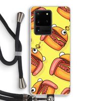 Hamburger: Samsung Galaxy S20 Ultra Transparant Hoesje met koord