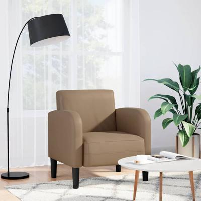 Fauteuil met armleuningen Cappuccino 54 cm kunstleer