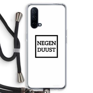 Negenduust vierkant: OnePlus Nord CE 5G Transparant Hoesje met koord