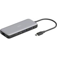 Digitus DA-70914 USB-C dockingstation Incl. laadfunctie, Geïntegreerde kaartlezer, USB-C Power Delivery