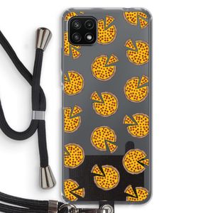 You Had Me At Pizza: Samsung Galaxy A22 5G Transparant Hoesje met koord