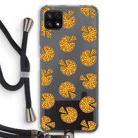 You Had Me At Pizza: Samsung Galaxy A22 5G Transparant Hoesje met koord