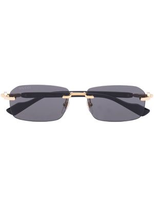 Gucci Eyewear lunettes de vue à monture rectangulaire - Noir