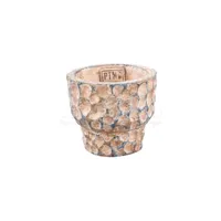 PTMD Bloempot Liselot Bruin Rond Ø9cm