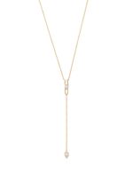 Dana Rebecca Designs collier Taylor Elaine Pear en or 14ct serti de diamants - Jaune