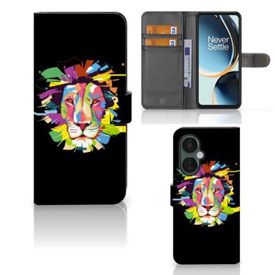 OnePlus Nord CE 3 Lite Leuk Hoesje Lion Color OnePlus Nord CE 3 Lite Leuk Hoesje Lion Color