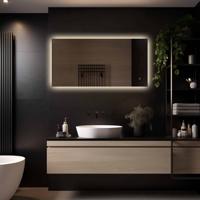 Loxa - Rechthoekige Badkamerspiegel Livorno met led 120x60cm - Dimbaar - 3 Led standen - Condensvrij vlak - Duurzame kwalieit - Eenvoudige installatie