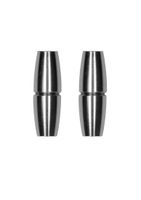 Magnetic Nipple Clamps - Sensual Cylinder - Silver